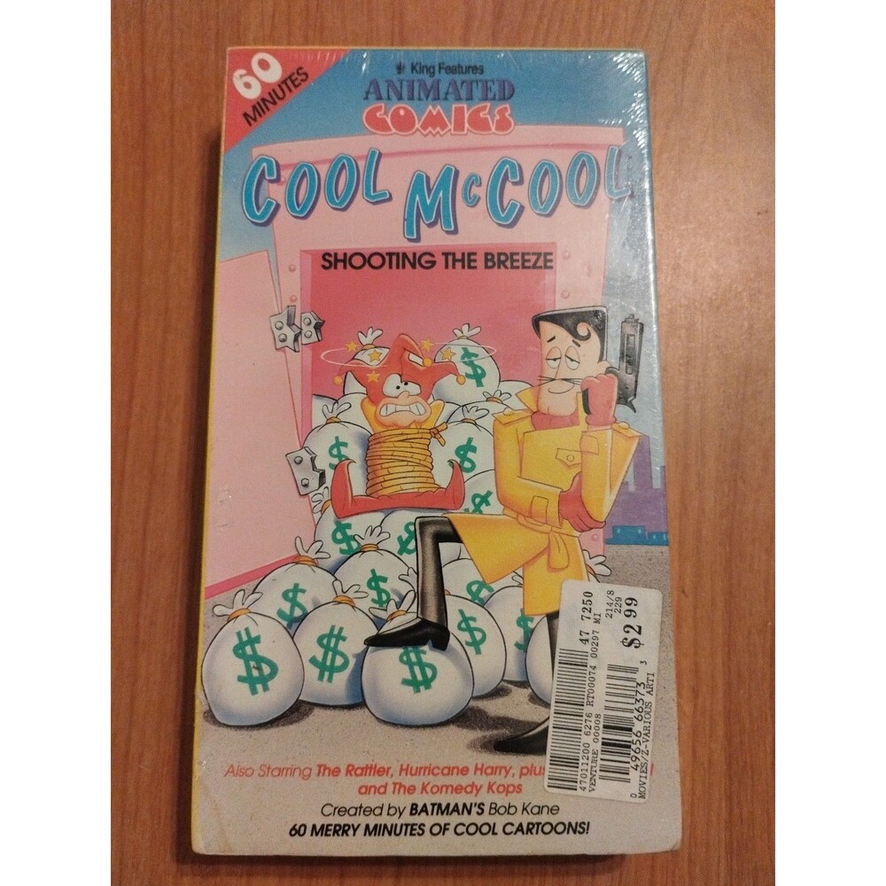 Cool McCool - Shooting the Breeze (VHS, 1990) Bob Kane - New & Sealed